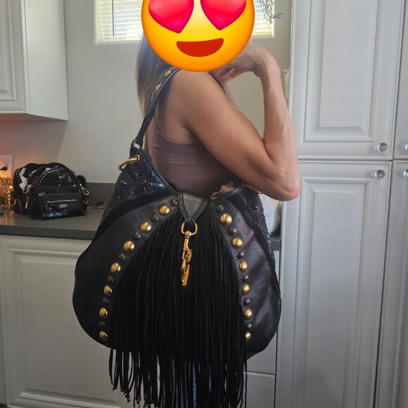 GUCCI Large Babouska Python-Trimmed Hobo - Picture 5 of 5